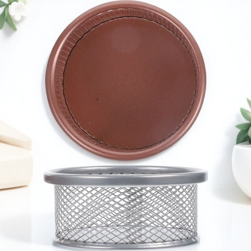 Paper Basket Mesh - 2Pcs Metal Paper Clip Holders Mesh