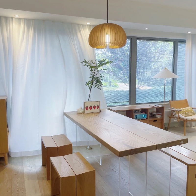 Nordic Solid Wood Acrylic Floa - огляд і ціна Office Furniture Home