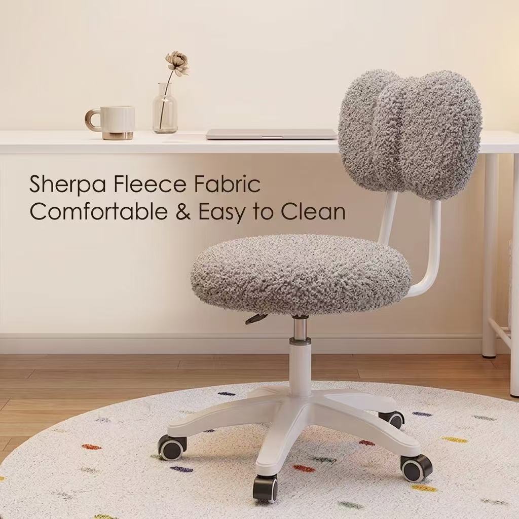 Cute Boucle Swivel Office Chai - огляд і ціна Office Furniture Home