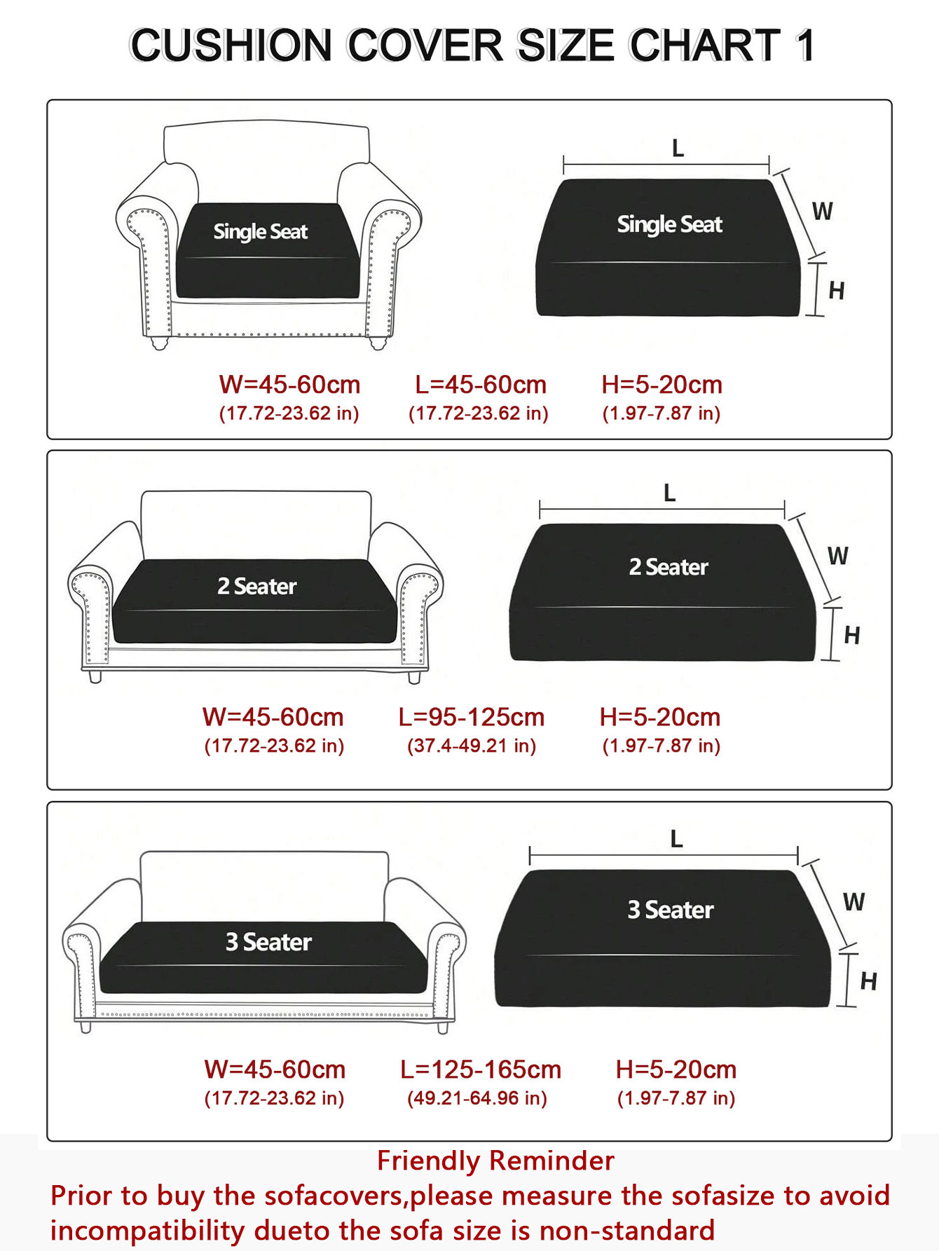 1pc Waterproof Sofa Cushion Co - огляд і ціна Office Furniture Removal
