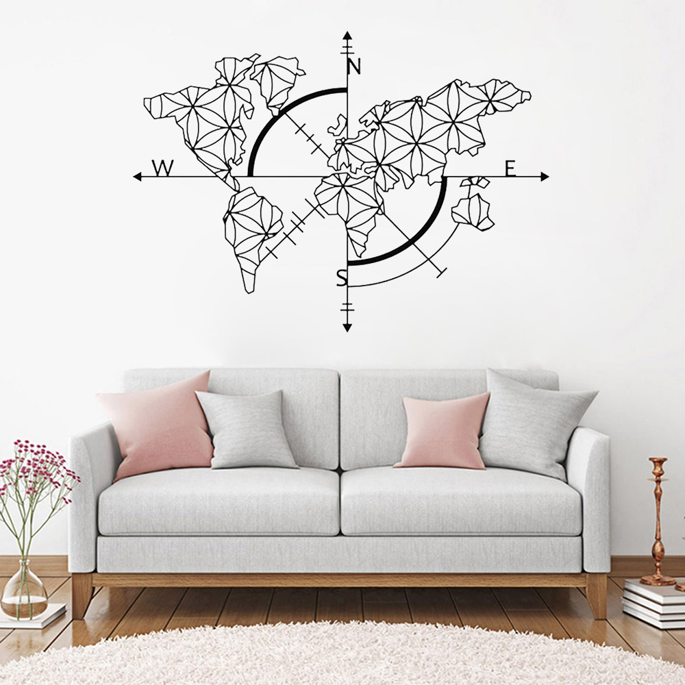 World Map Art Wall Decal World - огляд і ціна Office Furniture Removal