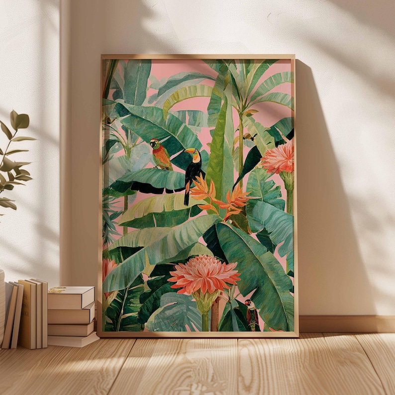 1pc Retro Tropical Canvas Post - огляд і ціна Office Furniture Used