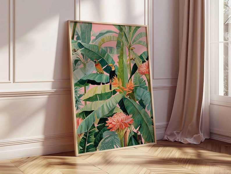 1pc Retro Tropical Canvas Post - огляд і ціна Office Furniture Used