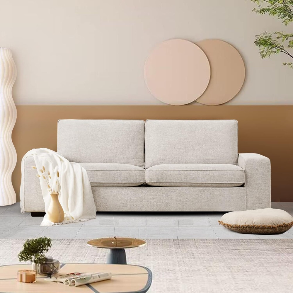 88 Inch Modern Sofa, Chenille  - огляд і ціна Office Furniture Removal