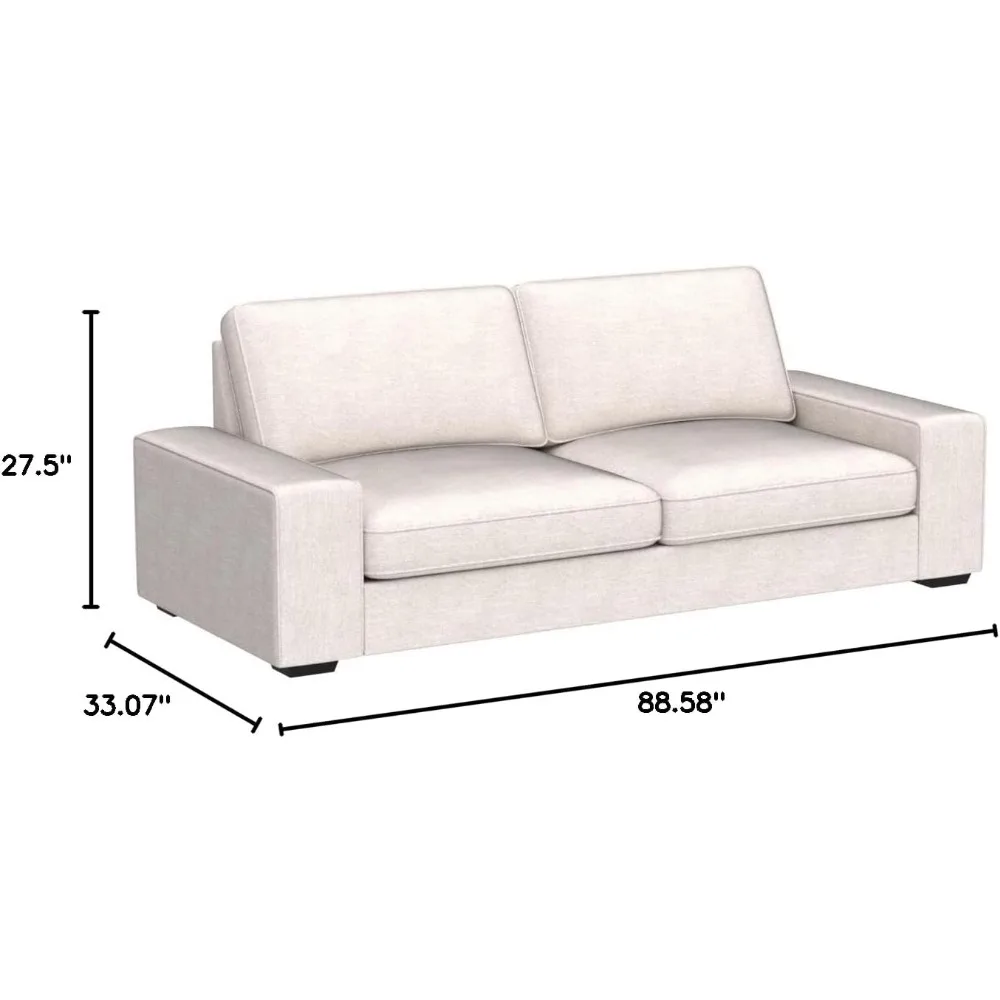 88 Inch Modern Sofa, Chenille  - огляд і ціна Office Furniture Removal