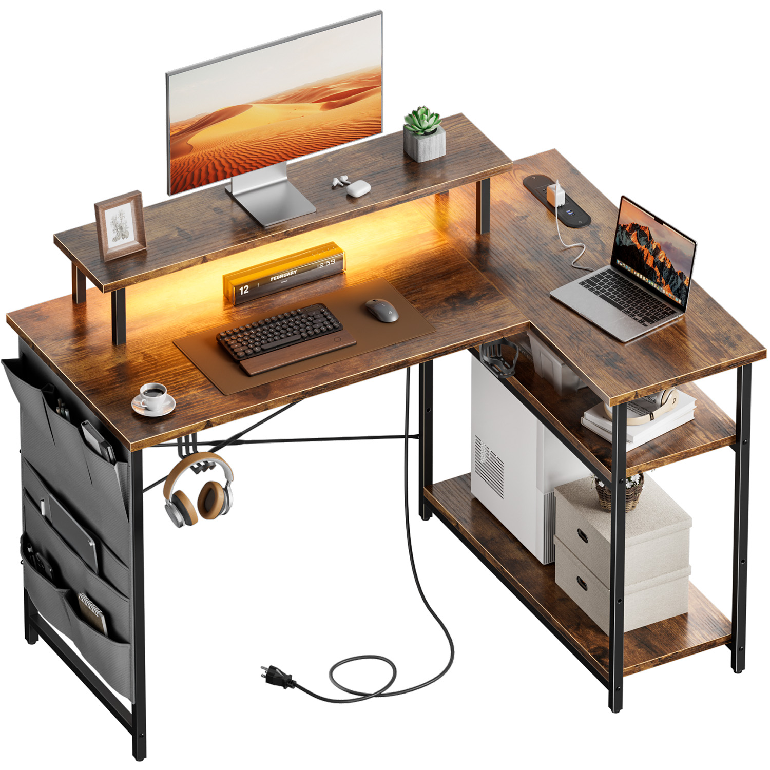 L-Shaped Computer Desk, Featur - огляд і ціна Office Furniture Removal