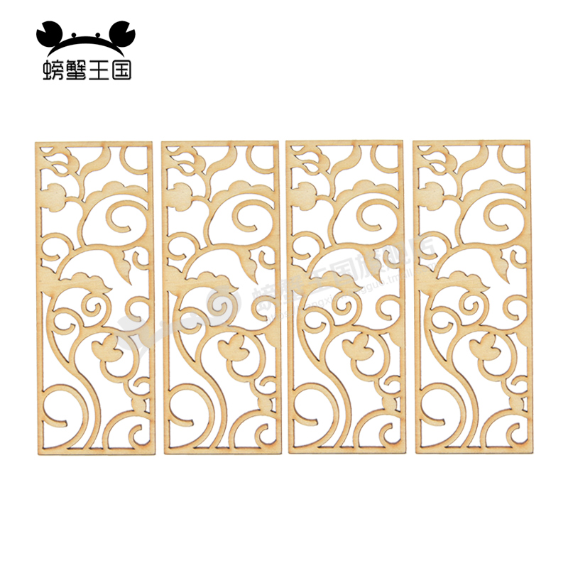 4pcs Wooden Miniature Partitio - огляд і ціна Partition Screen Divider