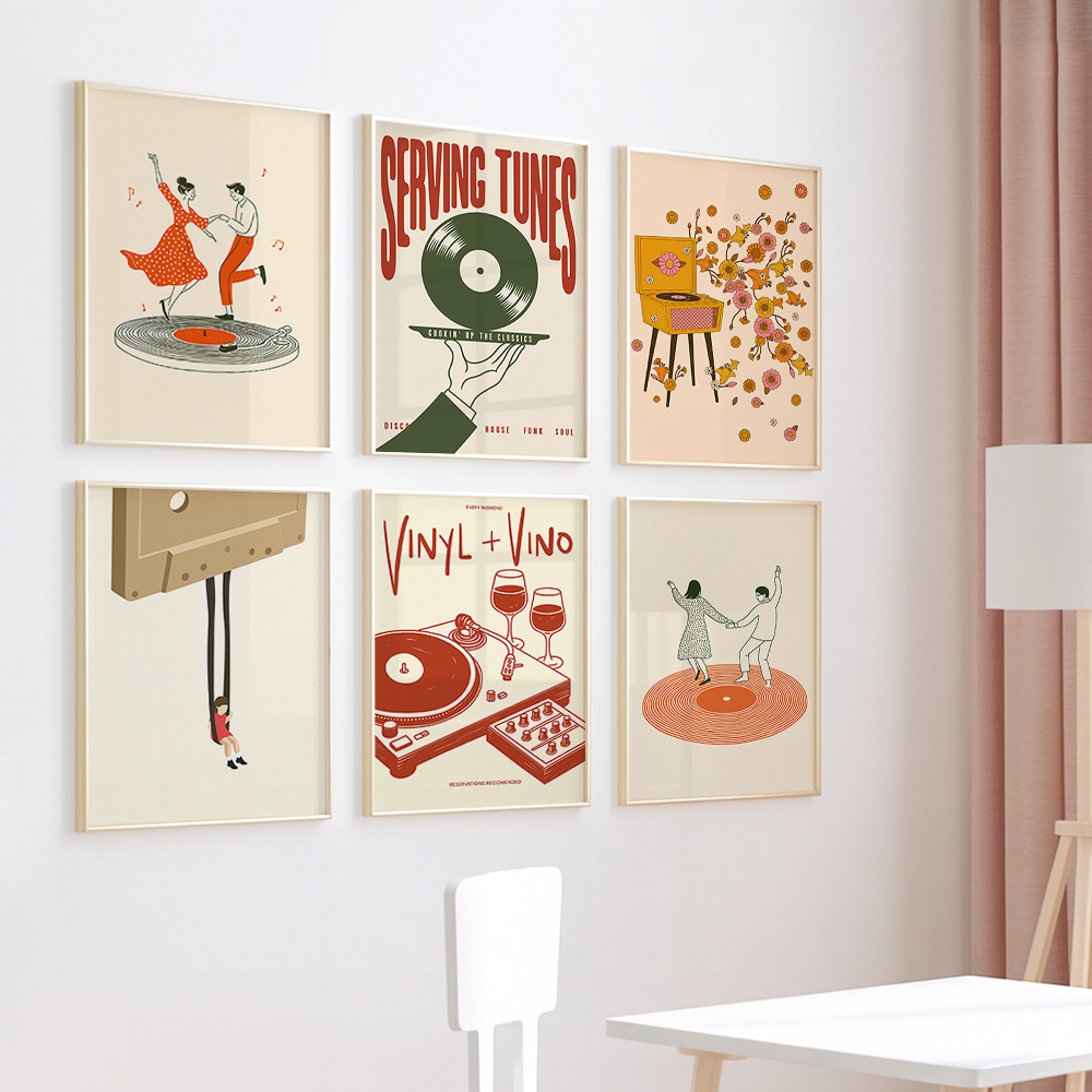 1pc Vintage Music Canvas Poste - огляд і ціна Office Furniture Used