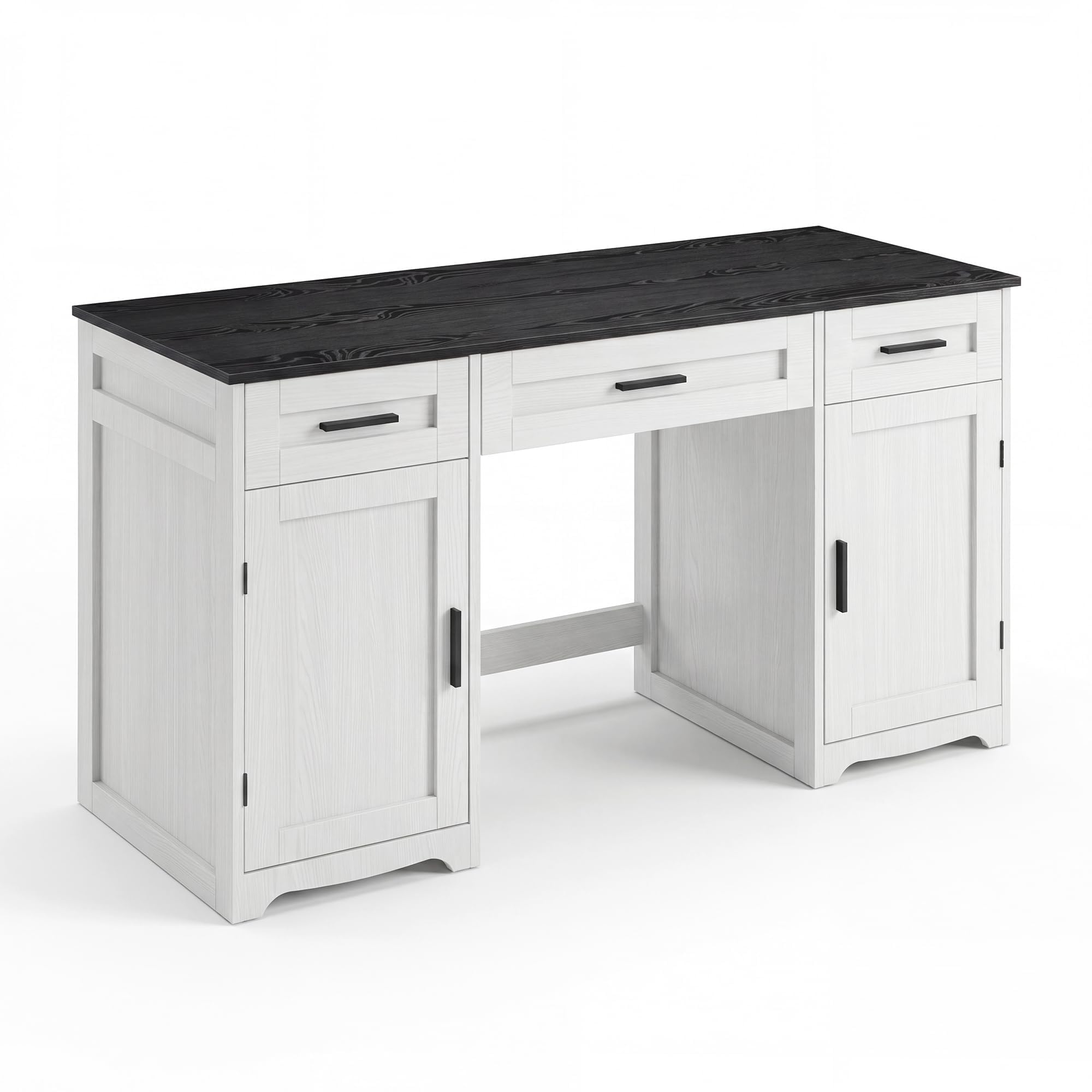 Farmhouse Executive Desk With  - огляд і ціна Office Furniture Home